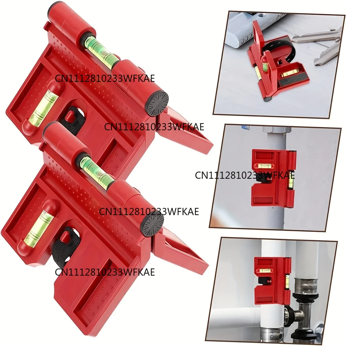 1pc Magnetic Post Level, Folding Magnetic Post Level with Elastic Loop for Hands-free Work