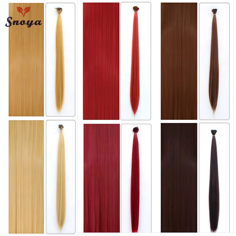 Snoya Versatile synthetic hair extensions which designed to increase hair volume in MaoNiang style pink purple black blue