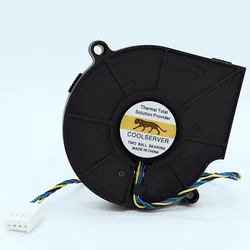 75mm cpu blower For COOLSERVER DC 12V 0.80A 4-Wire Server Blower Cooling Fan FD7015H12D 7515