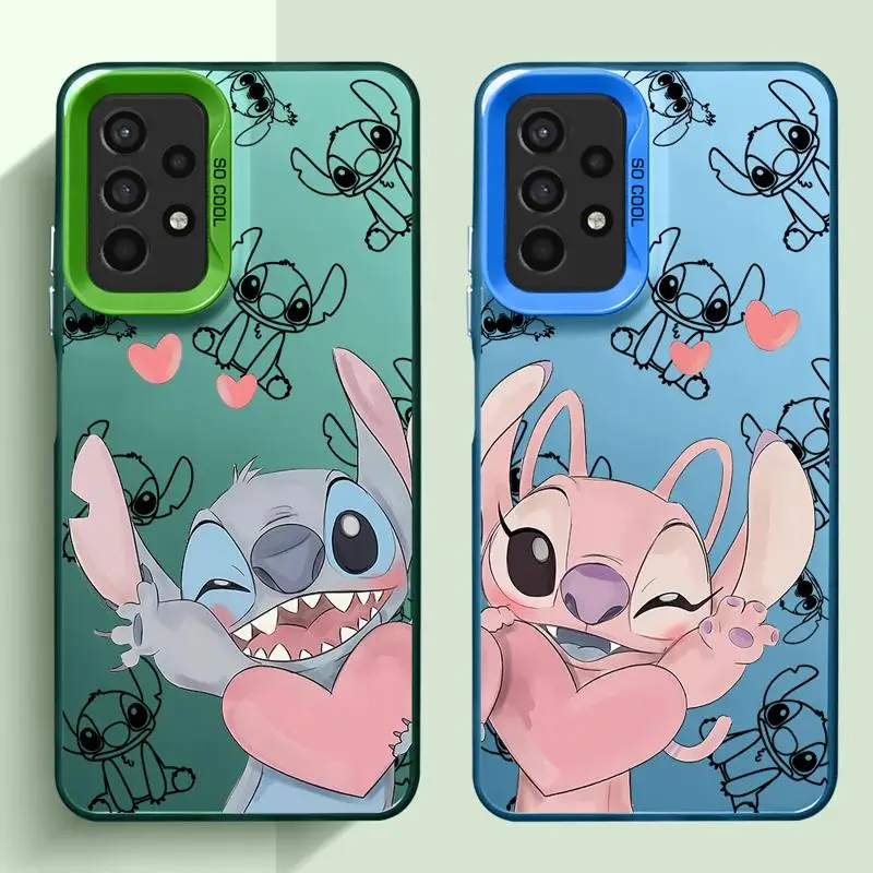 Disney Angle Stitch Phone Case For Samsung Galaxy A15 A73 A72 A54 53 A52 A33 34 A42 32 A24 A23 A22 A14 A13 A12 A11 5G fundas