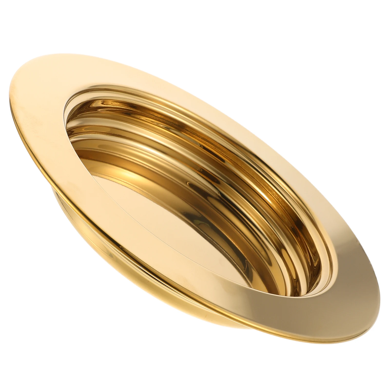 

Golden Communion Bread Plate Elegant Design Sturdy Construction Stainless Steel Serving Tray Pizza Tray Party Steel Communions