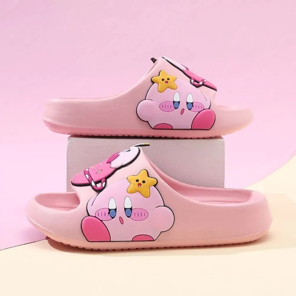 

Star Kirby Girls' Sandals with Anti slip Soft Bottom for Bathing, Home Odor Prevention, Indoor Children's Slippers Gift