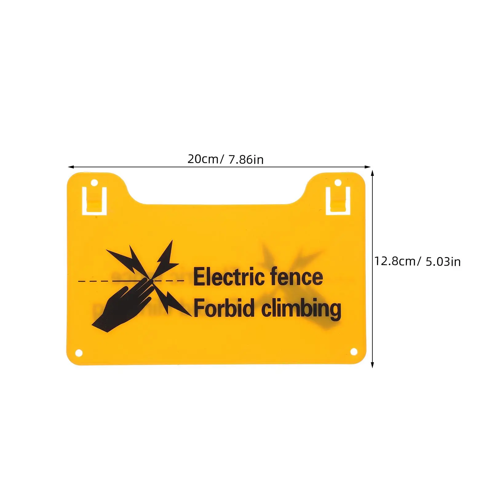 4 Pcs Electronic Fence Warning Sign Electric The Voltage Pvc Shock Sticker Yard