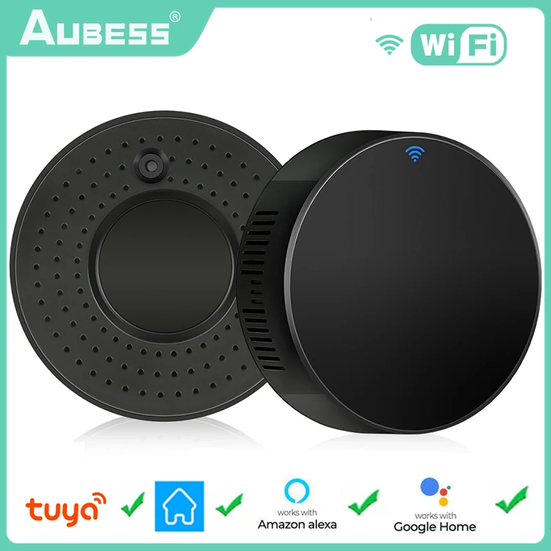 Tuya-Télécommande infrarouge universelle Smart Life, WiFi, Smart Home Control, TV, DVD, AUD, AC, Amz, Alexa, Google Home