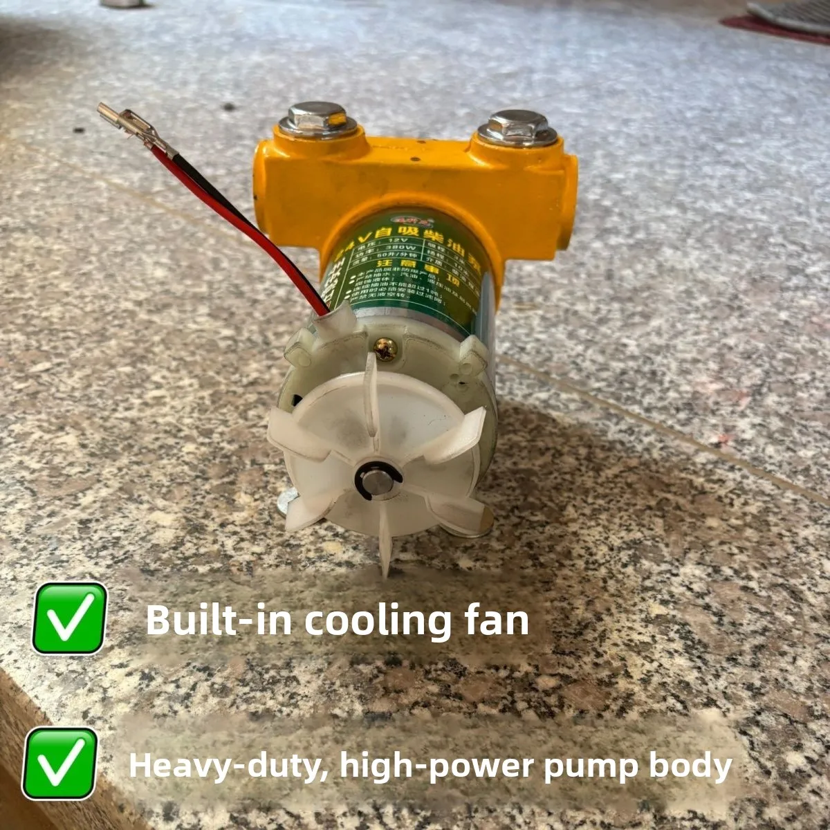 

Высокомощный электрический самовсасывающий насос 12В/24В для автомобиля, с функцией всасывания и нагнетания