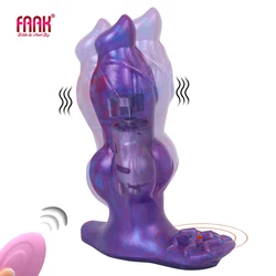 FAAK vibratore di controllo wireless nodo per cani vibratore vibratore clitoride stimolare spina anale massaggio prostatico ricarica USB negozio di giocattoli sessuali