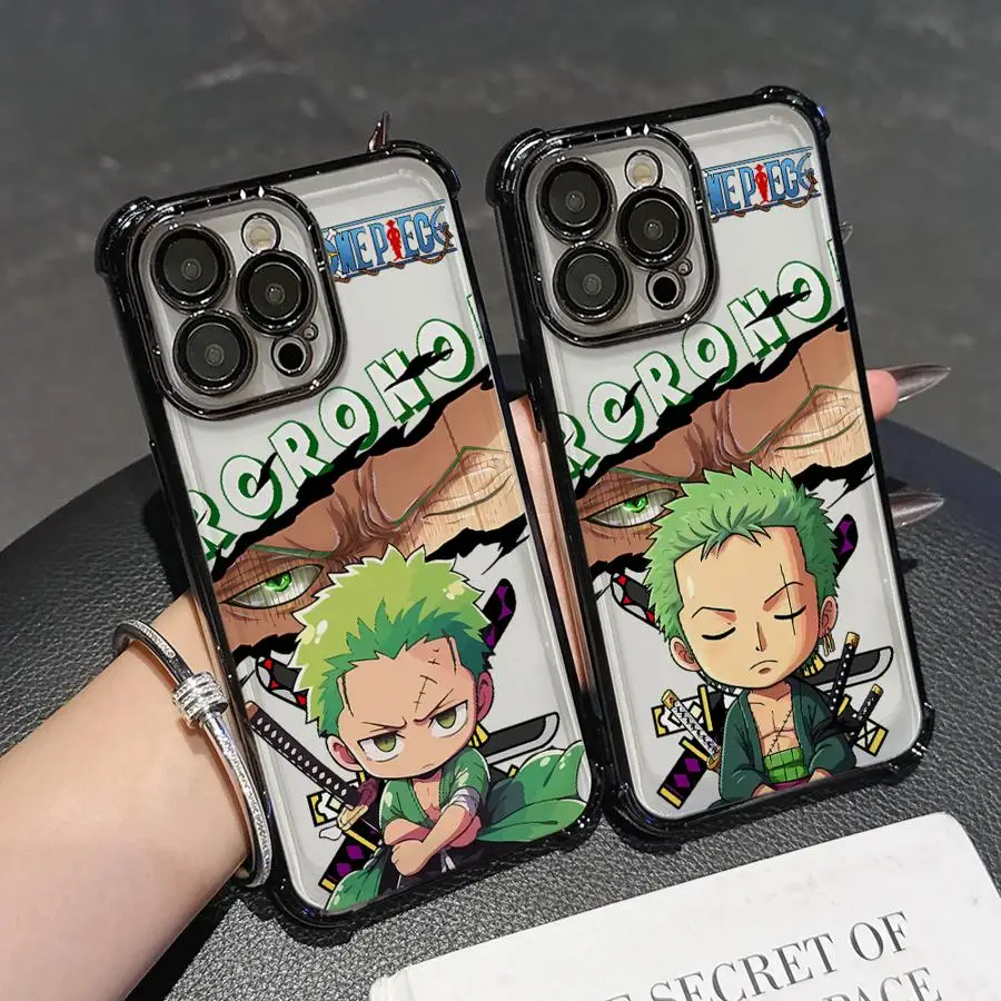 لطيف قطع زورو لينة غطاء الهاتف القضية آيفون 13 14 11 17 الهواء 12 15 زائد 16 برو ماكس