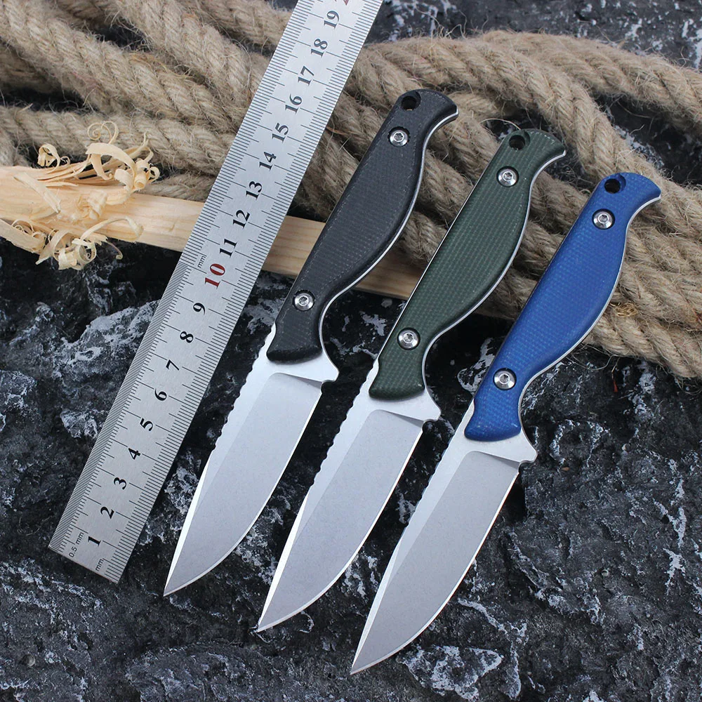 Fixed Blade Knives for Men Camping Hunting Tactical Knife K sheath Portable multi-function tool 60HRC High hardness Knife