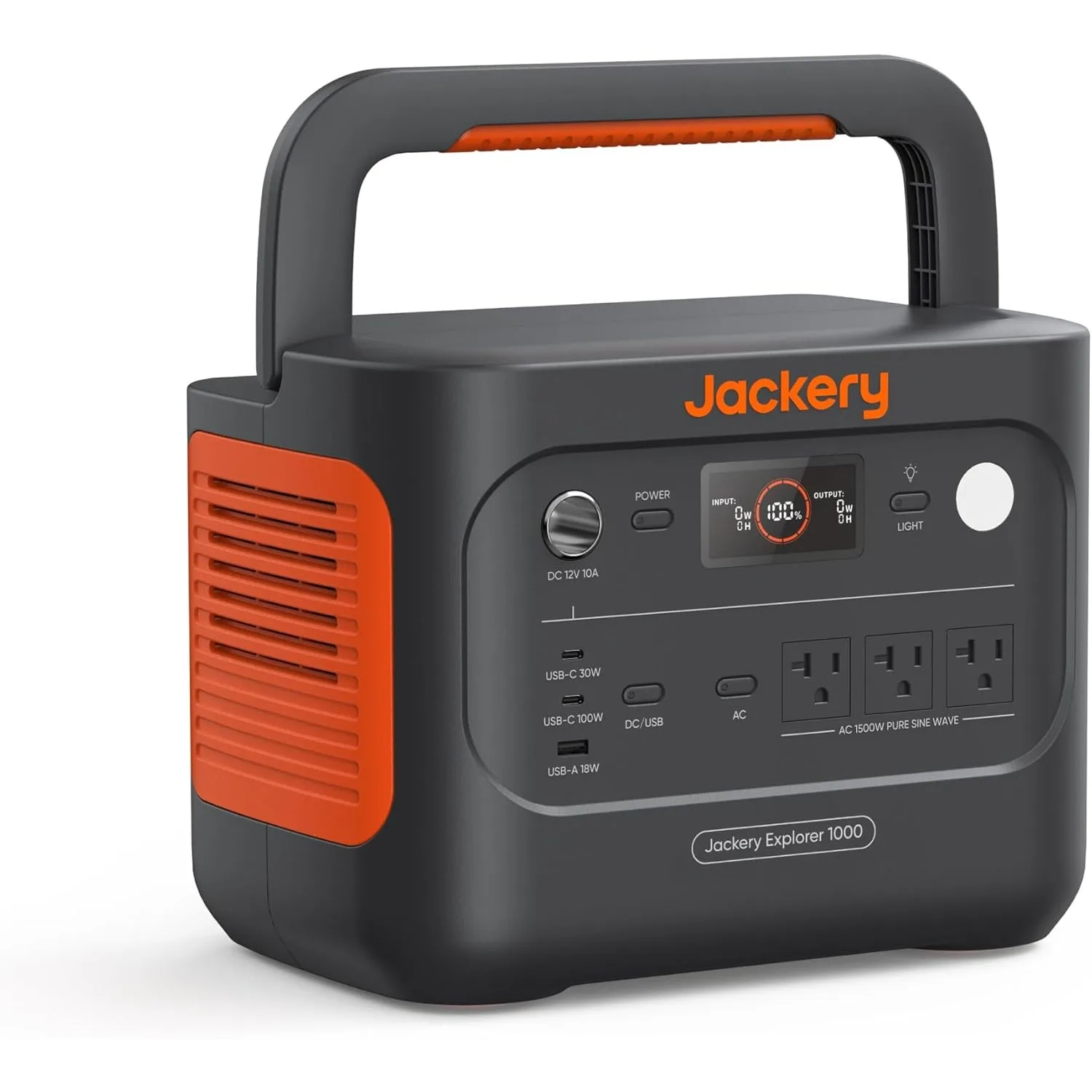 

Jackery Explorer 1000 V2 Power Station 1070Wh LiFePO4 Battery 1500W AC/100W USB-C Output 1 Hr Fast Charge Solar Generator