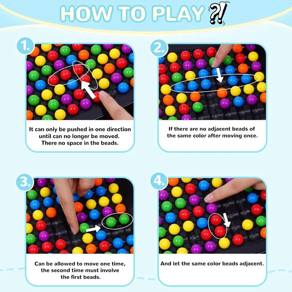 

Пластиковая интеллектуальная шахматная доска для родителей - Радужный шар, соответствующая взаимодействия, игрушка-головоломка, интеллектуальная игра для мозга, настольная игра