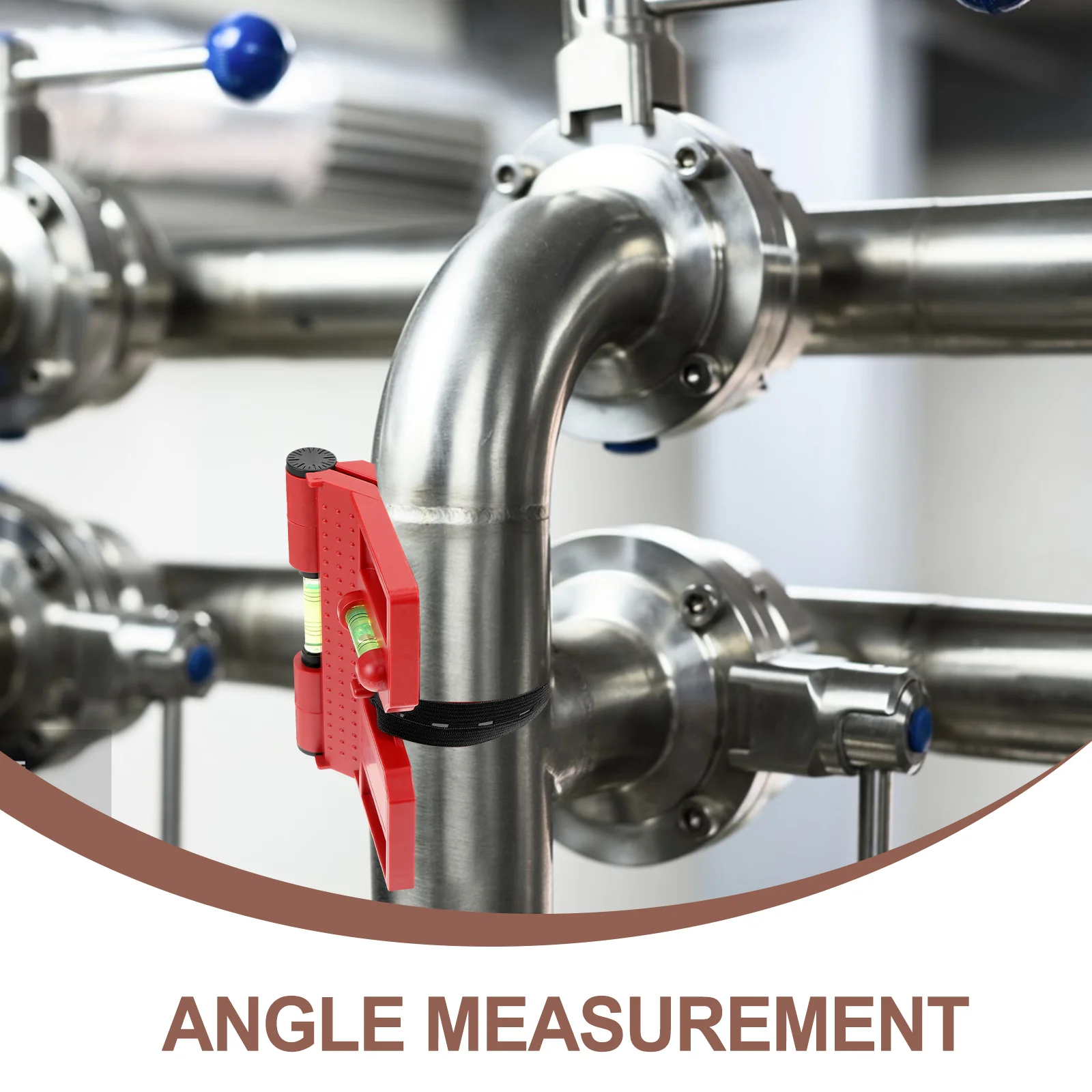 2-teiliges magnetisches Wasserwaage-Winkelmessgerät, Nivellierungsinstrument, Pfostenwerkzeug, klein, rot, überprüfen