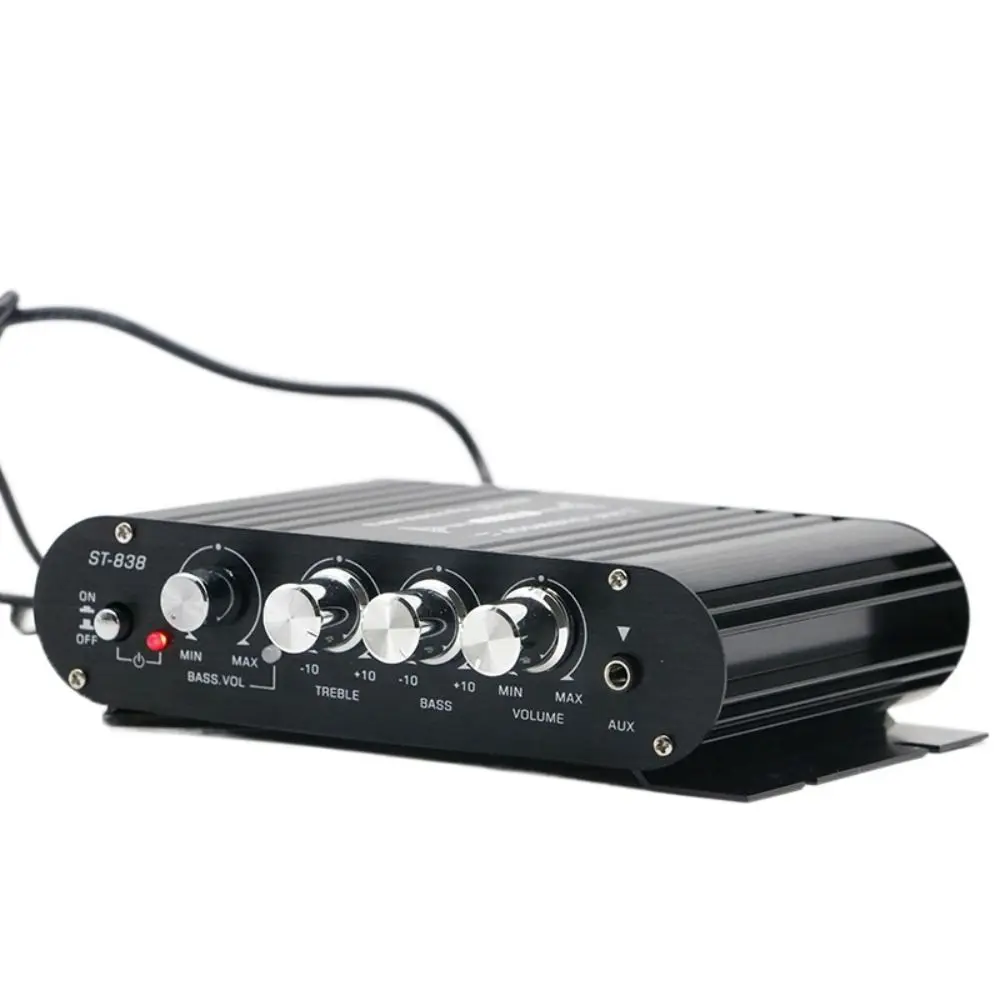 

2,1-канальный усилитель ST-838 Super Bass сабвуферoof HIFI усилитель автомобильный MP3 HiFi усилитель мощности для динамика/телефона/компьютера/DVD