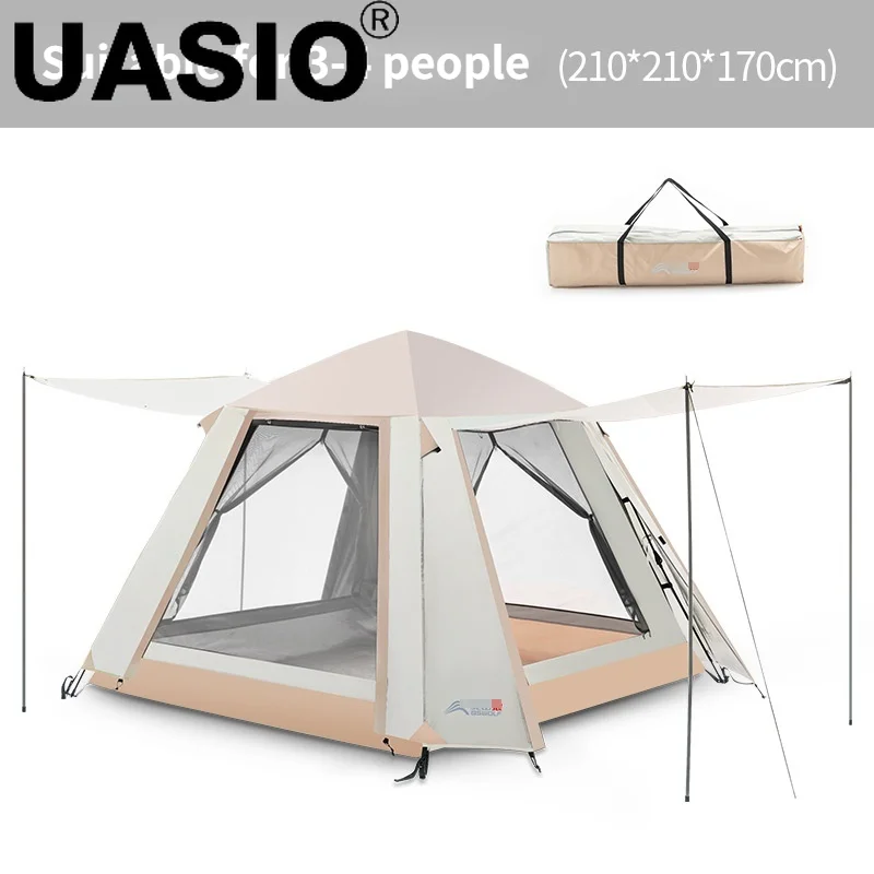 Camping Tent Open Beach Tents Outdoor Camping 6-7 Person Windbreak Dual Layer Waterproof Barraca De Acampamento Tente De Camping