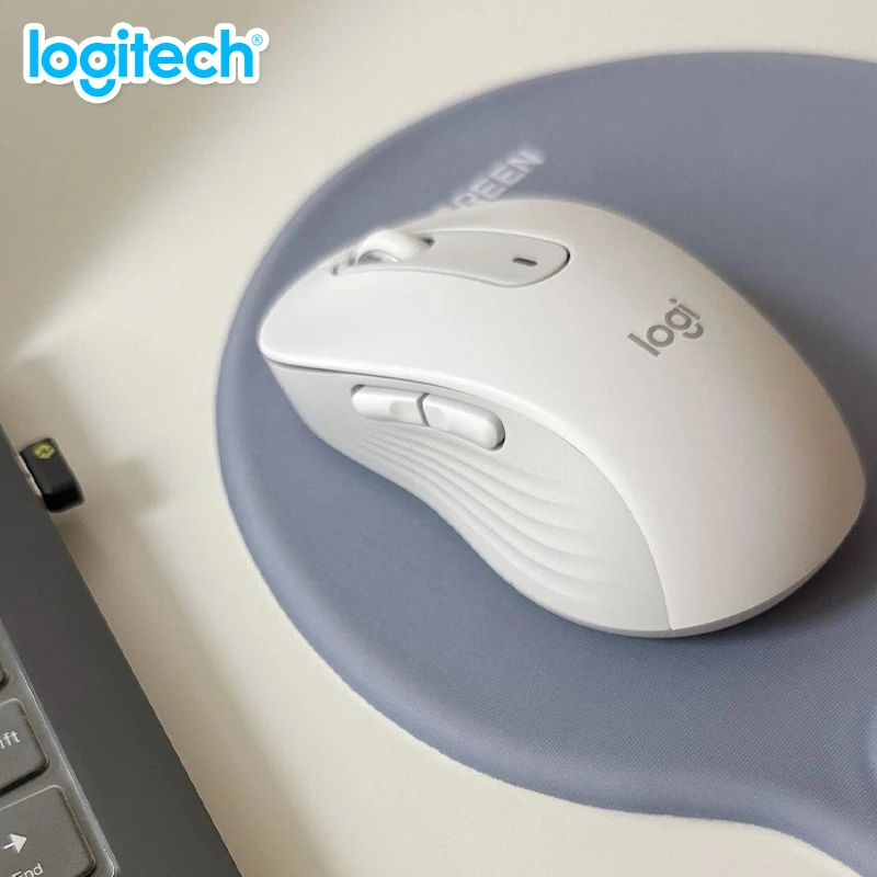 Logitech Signature M650 무선 블루투스 마우스 라이트 사운드 비즈니스 노트북 태블릿 블루투스 라이트 사일런트 듀얼 모드 홈 Offi