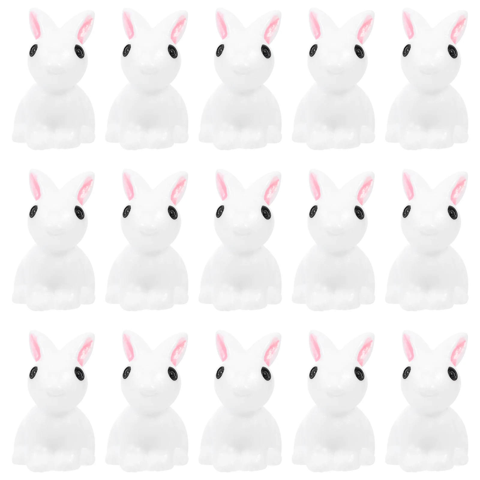 30 قطعة شكل أرنب جميل الراتنج الحلي المدمجة حديقة صغيرة ديكور لتقوم بها بنفسك بونساي وعاء زينة شرفة المنزل الزينة #4