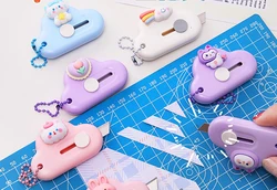 Lovely Cloud Art Knife Cute Cartoon Portable Mini Utility Knife Unpacking Envelope Paper Cutting Cutter Box Opener Stationery