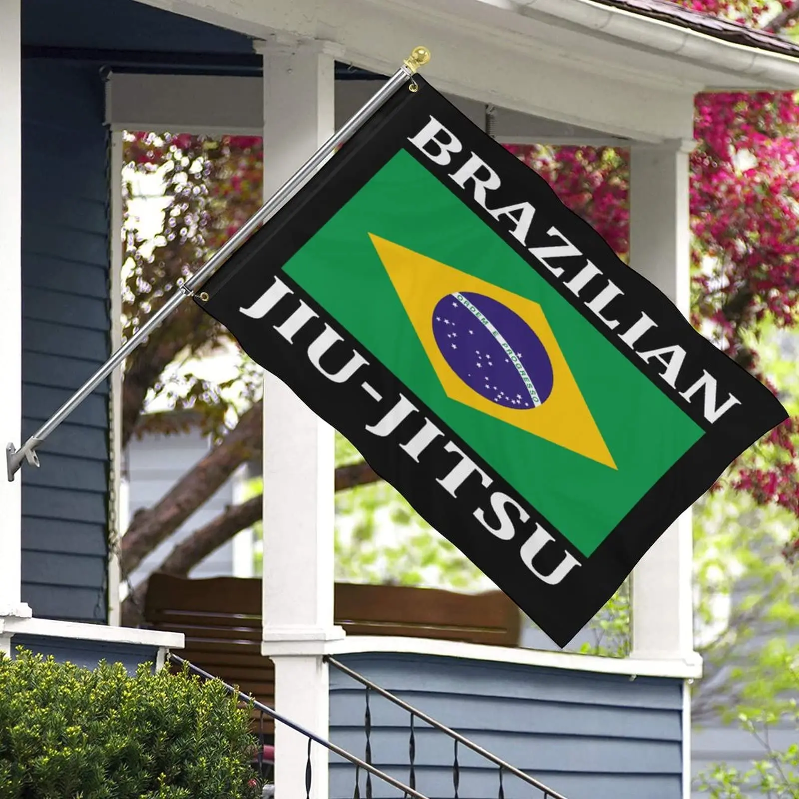 Directly Delivery Digital Printing 100% Polyester Brazilian Jiu Jitsu Flag