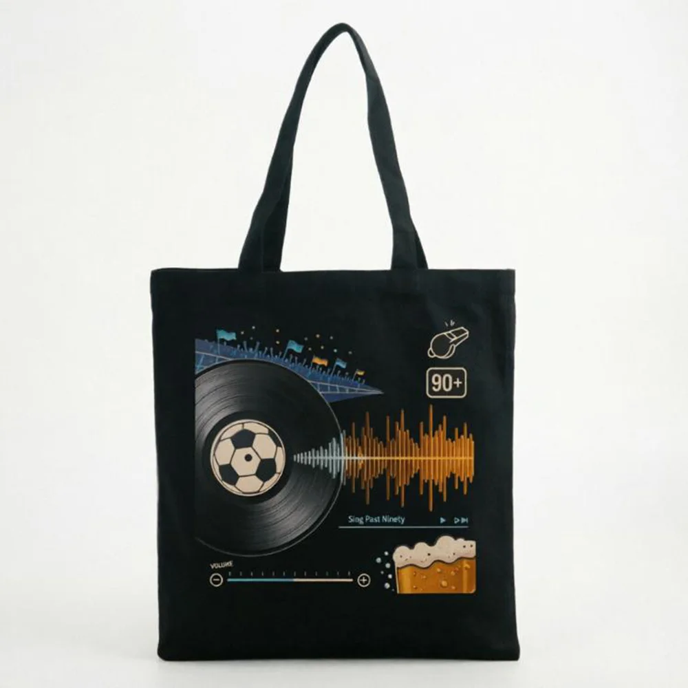 

Custom Tote Bag For Supporters Group Gift Personalized Name Number Match Day Watch Party Casual Shopper