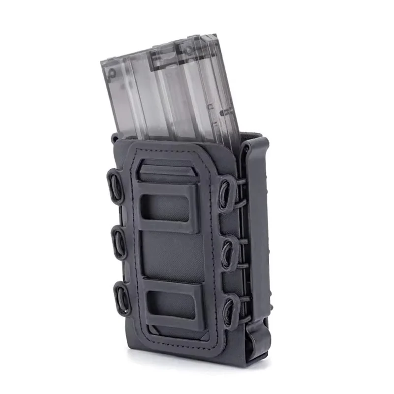 Tactical Magazine Pouch Molle for Ar15 M4 5.56 7.62 9mm Scorpion Fast Mag Quick Release Mag TPR Holster Adjustable Case Box - view 6