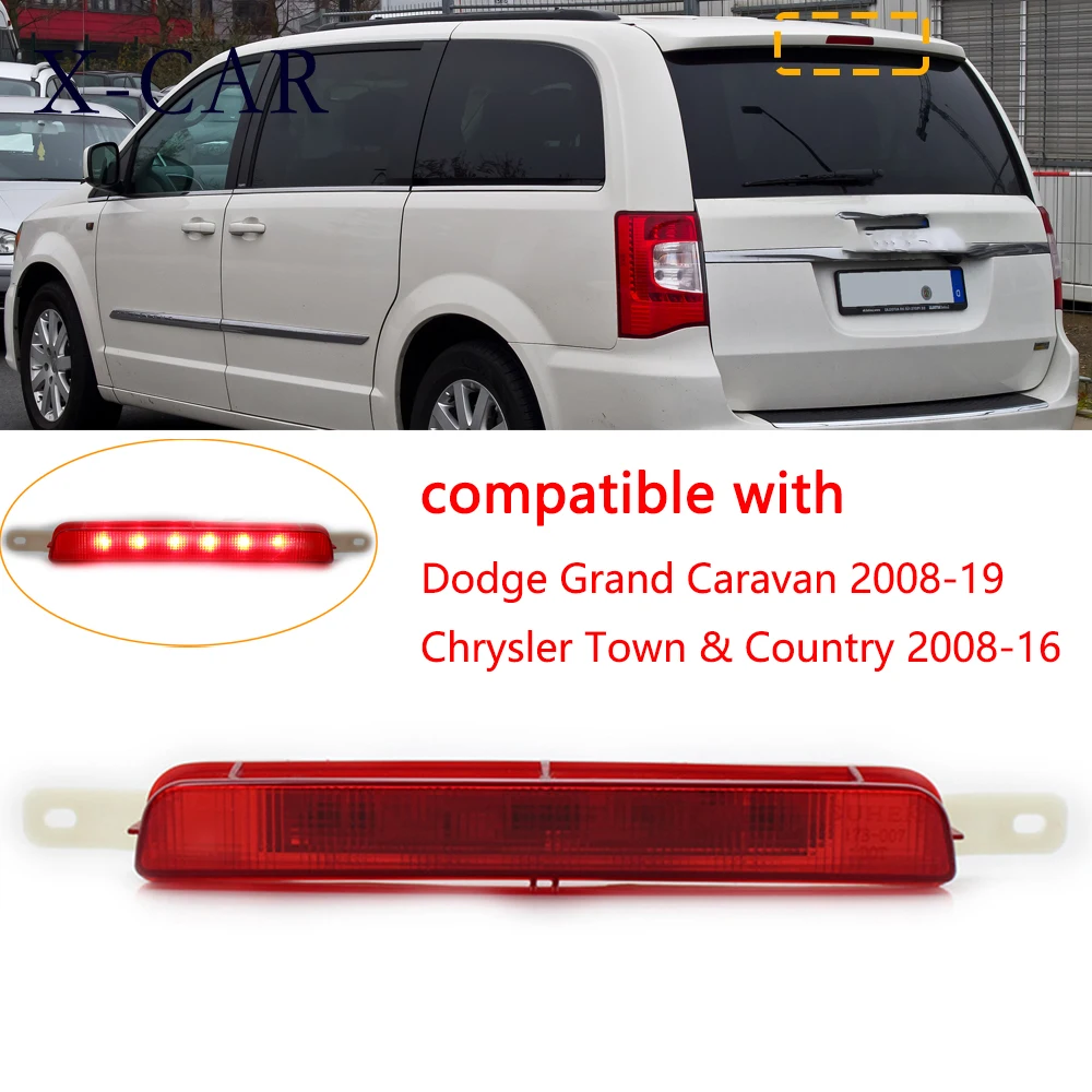 Car high mount  Brake Light LED light beads for Chrysler Town & Country 2008-2016 Dodge Grand Caravan 2008-2019 UK 68083906AC