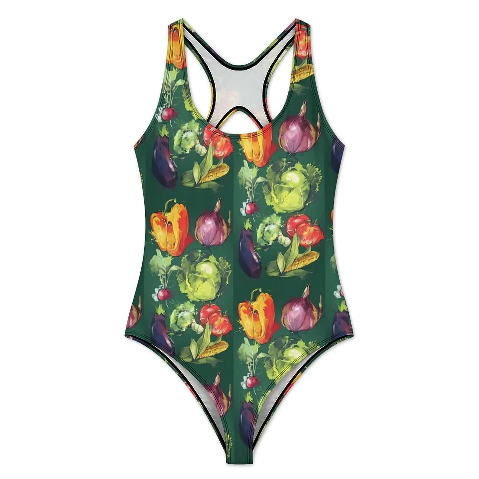 Radishes Swimsuit Vegetable Push Up Swimwear One Piece Holiday Rave Bathing Suits Bodysuit Sexy Custom Beach Outfits Large Size