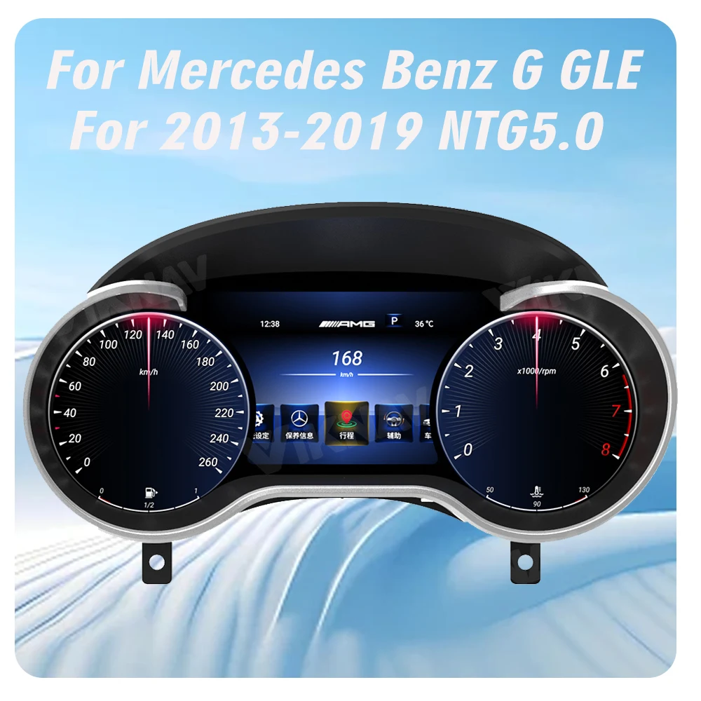 

Цифровой кластер Viknav для Mercedes Benz G-Class GLE 2013-2019, система Linux, вертикальный экран, цифровой ЖК-спидометр, головное устройство