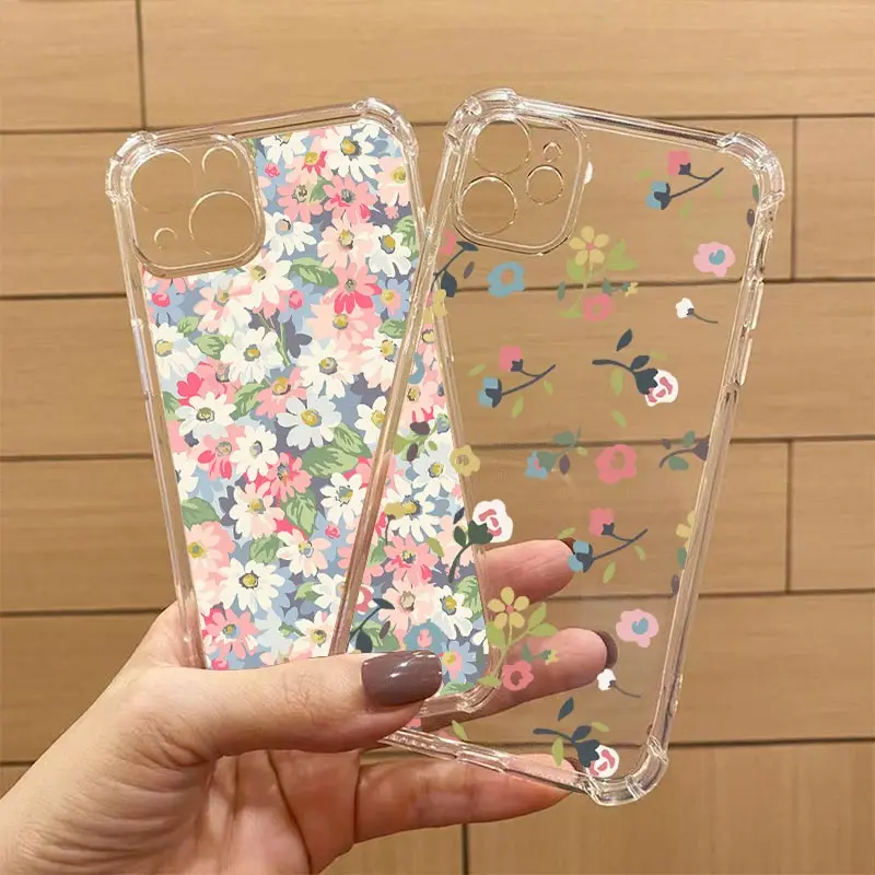 G54 Showy Flowers Przezroczyste etui na telefon do Motorola Moto G54 G42 G24 G53 G20 G30 G84 G52 G82 G8 G73 G72 G32 G9 G14 G13 Cover