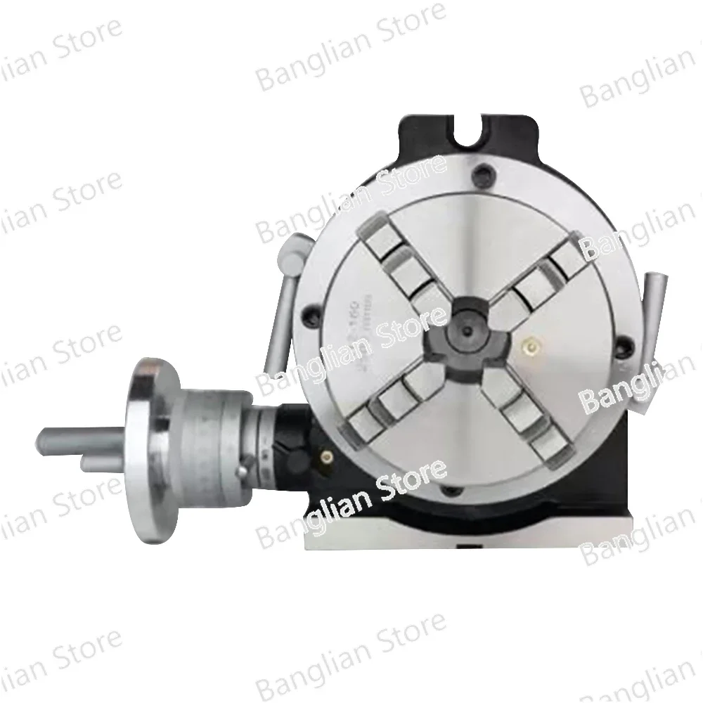 4/6 Inche Three-jaw Chuck Milling Machine Indexing Head Rotary Table Universal Indexing Plate Rotating Vertical Horizontal