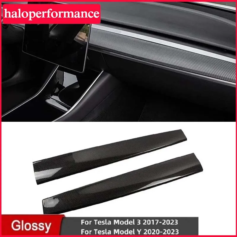 

Door Side Trim Dashboard Cover For Tesla Model 3 Y 2021 2022 2023 Car Front Interior Dashboard Central Control Trim Strip