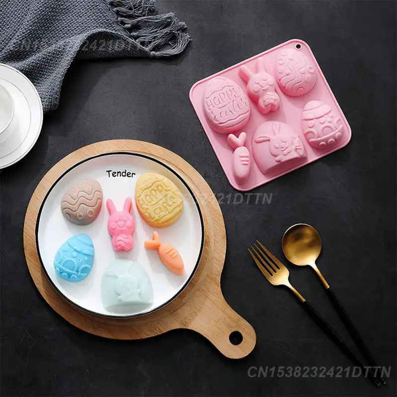 

Chocolate Mold Egg And Rabbit Style Gift Cute Kitchen Baking Accessories Tools Baked Candy Molds Available For Easter Creative