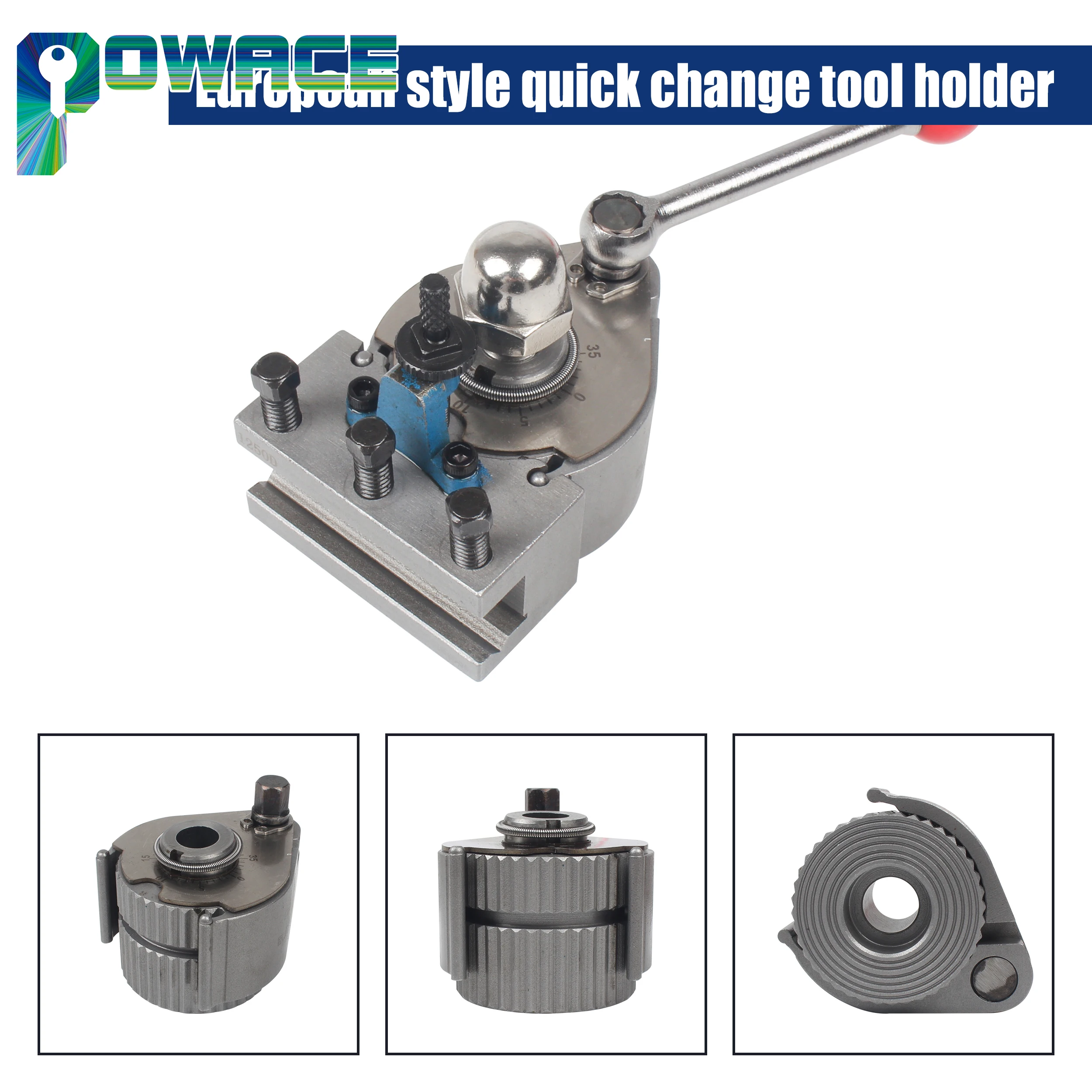 European Quick Change Lathe Tool Holder Rest Width 50mm For Swing over bed 120-250mm CD-210V MX-210V WM-210V