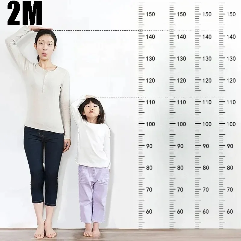 Kids Height Chart Wall Sticker Reusable Non Damaging Growth Ruler Decal for Home Baby Photography Accessories Baby Milestone