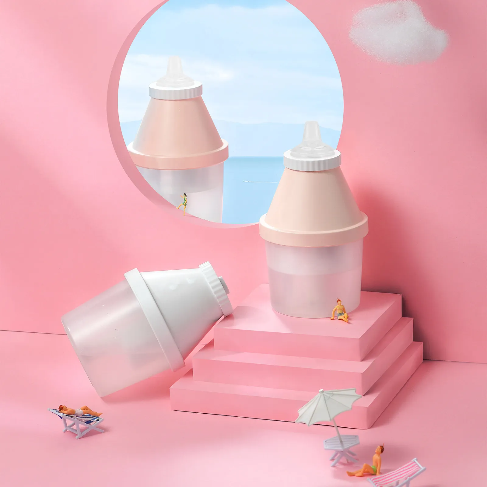 

3Pcs Transparent Silicone Pacifiers Wide Caliber Baby Bottle Accessories Soft Supple Nipples for Newborns Teething Safe Durable