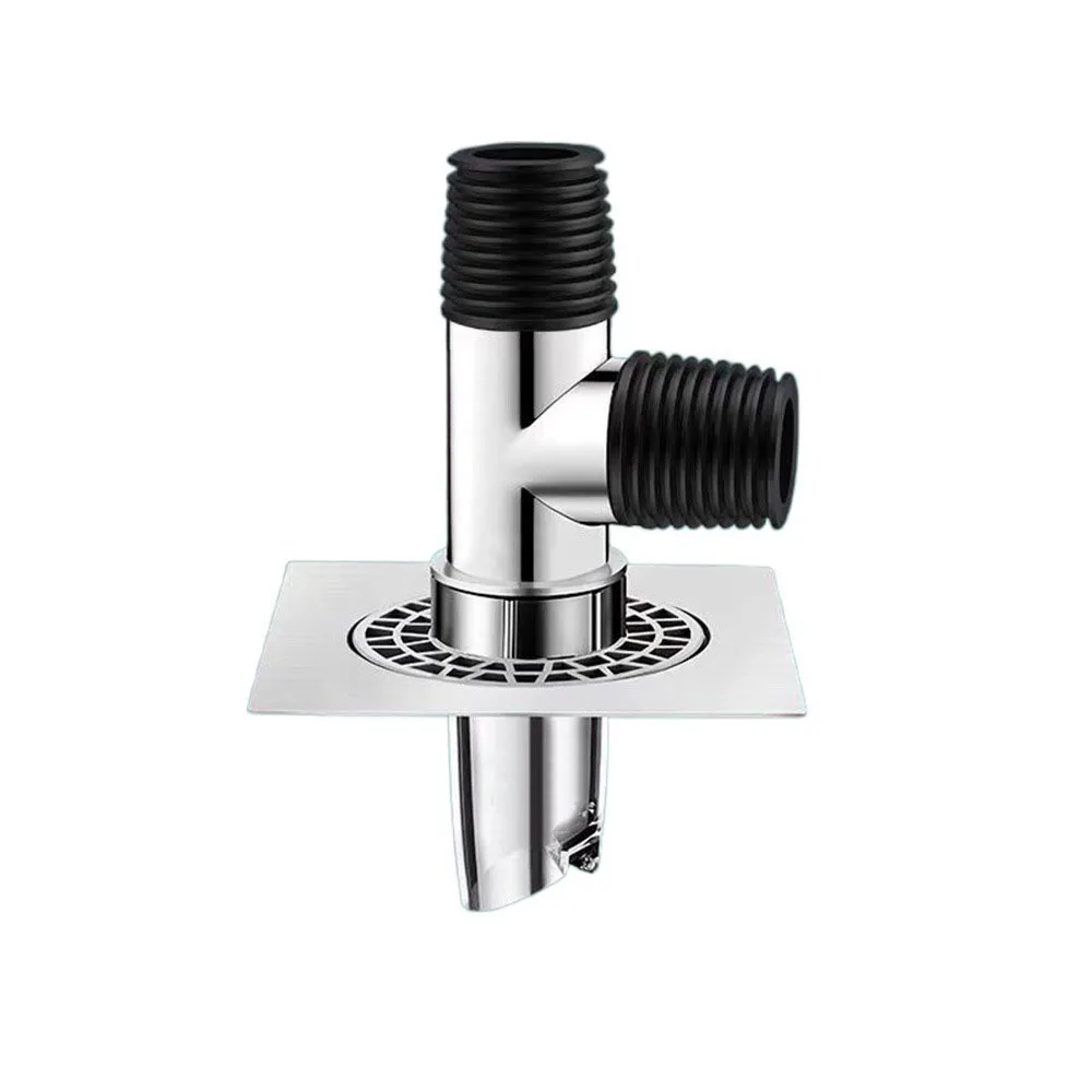 

Double Purpose Washing Machine Floor Drain Anti Overflow Quick Drainage Sewer Hose Adapter Rust-proof Seal