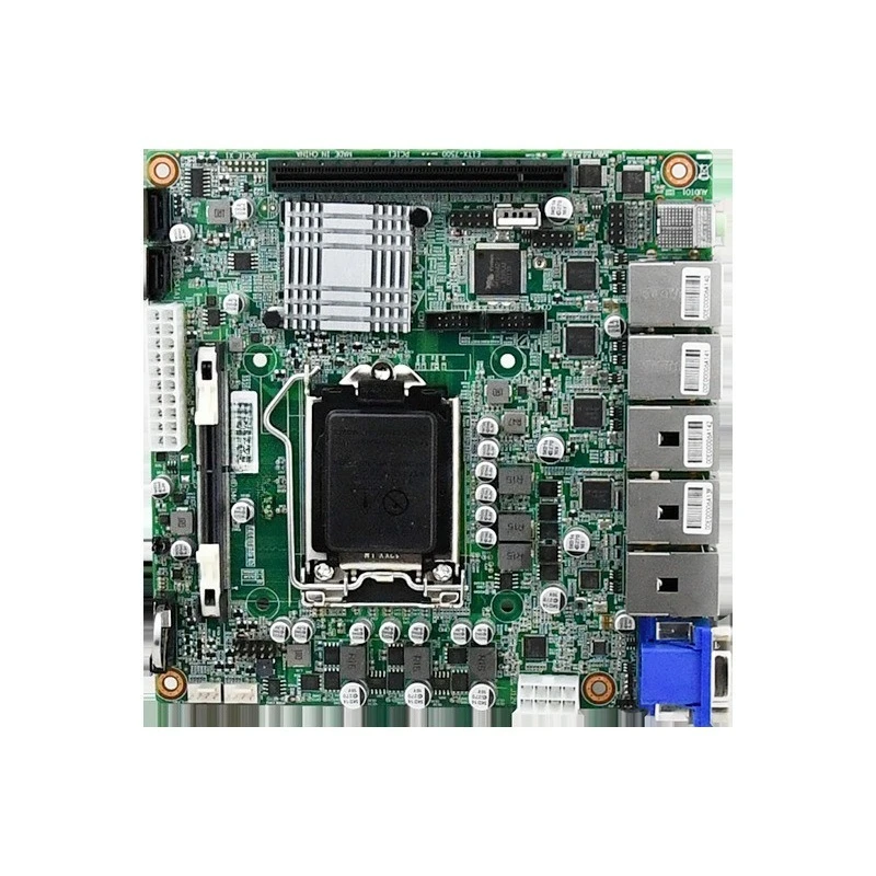 For the new mini embedded industrial main board DDR4 support i5i7i9 10th generation 7500 multi-network port industrial computer