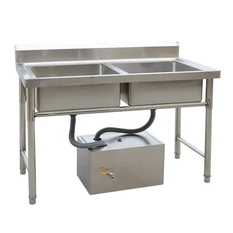 New Product Restaurant Dining Stainless Steel Grease Trap Filter Kitchen Commercial Buried Oil Water Separator