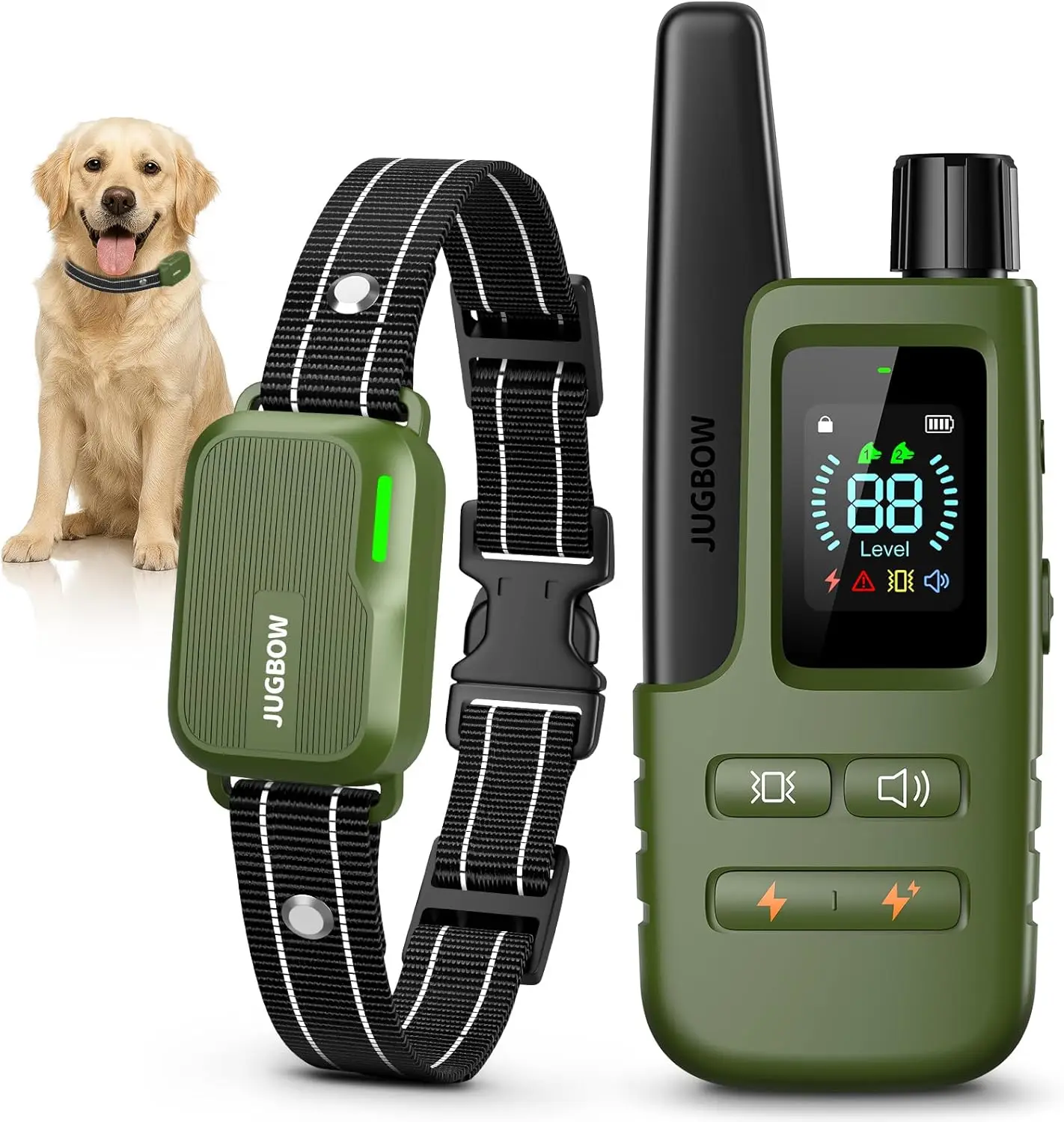 

4500FT Remote Dog Training Collar, IPX8 Waterproof with 4 Modes for Small to Large Dogs