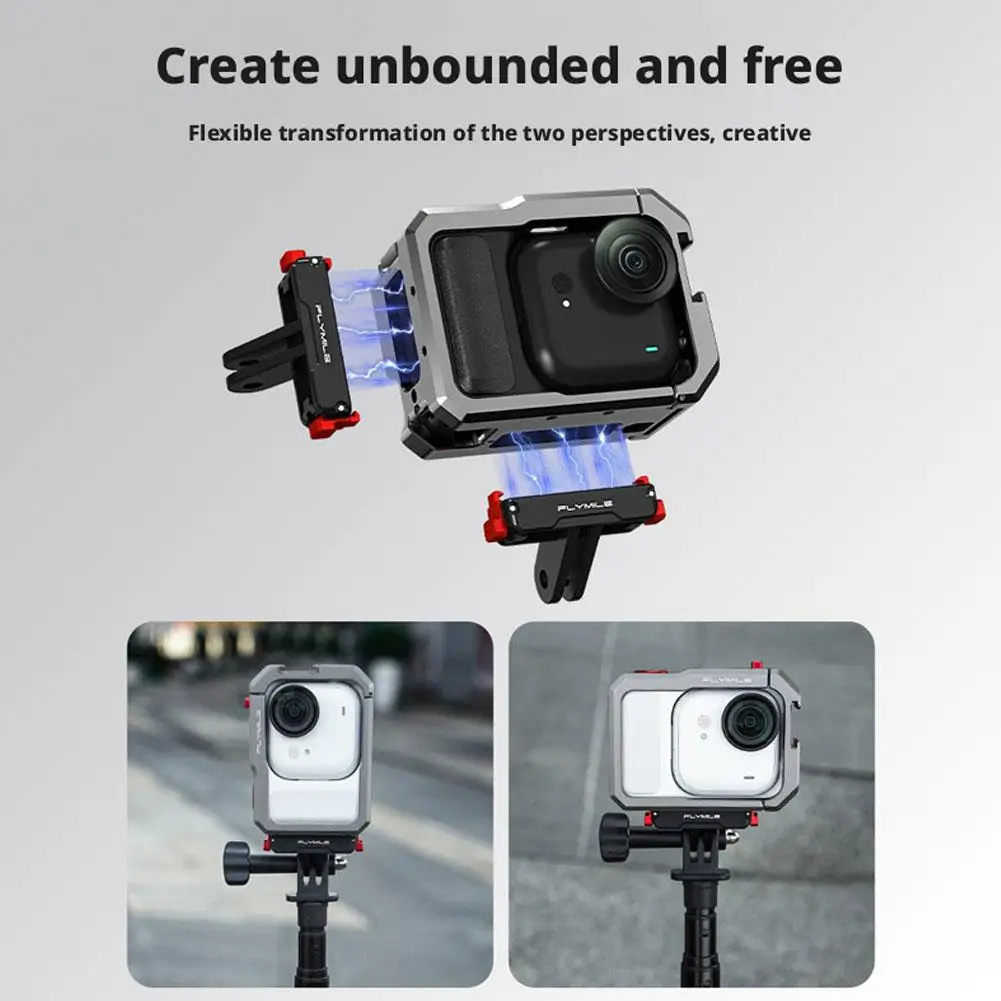 قاعدة محول مغناطيسية سريعة الإصدار لـ Insta360 Go Ultra ملحقات الكاميرا قاعدة تمديد قوس لـ Insta360 GO Ultra