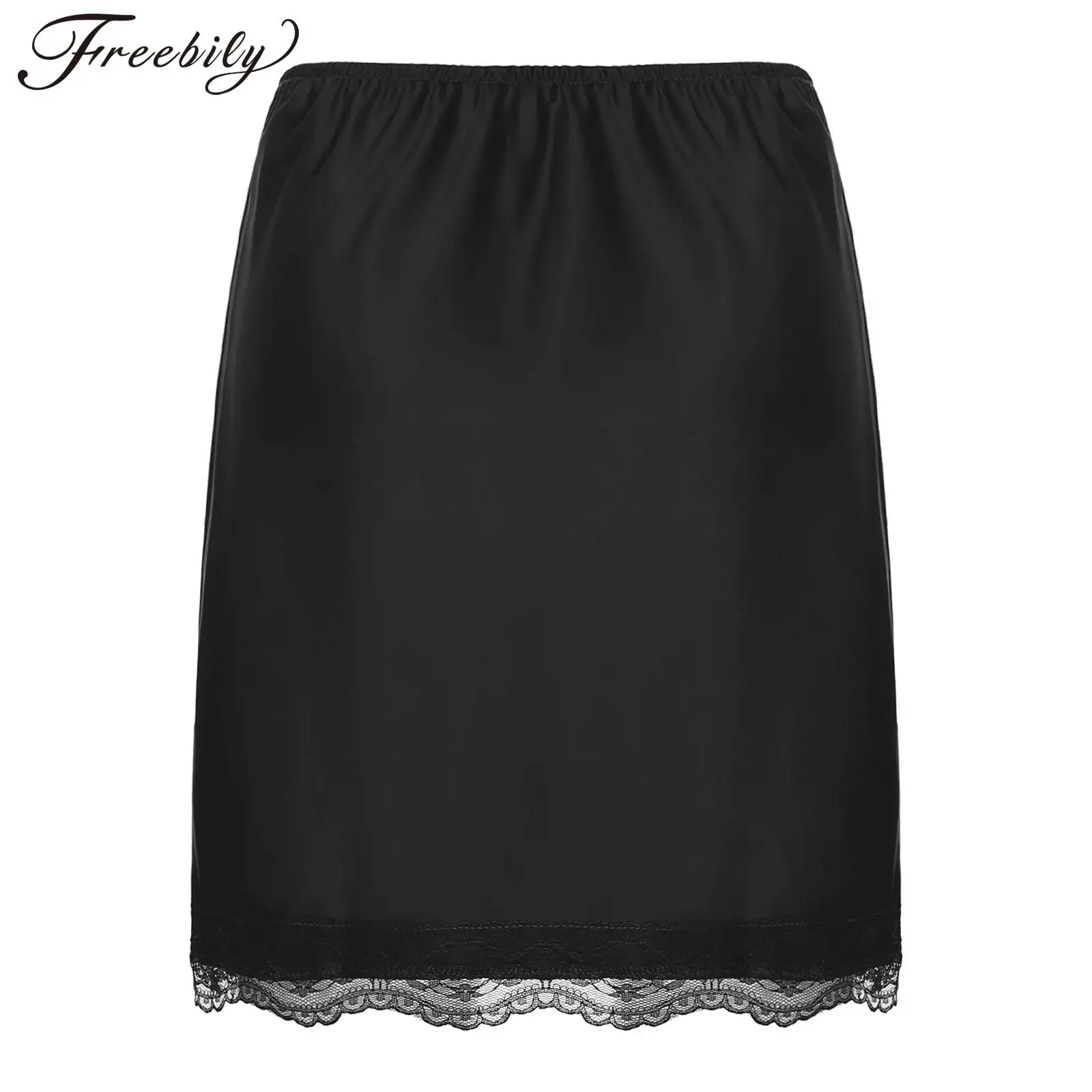 

Женская облегающая юбка с высокой талией, мини-юбка, нижние юбки с разрезом на эластичной резинке на талии, атласная нижняя юбка-комбинация, летняя женская одежда