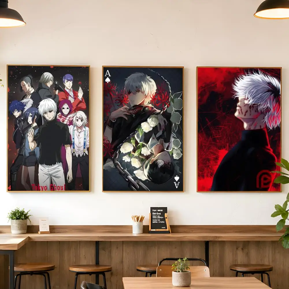 Amine T-Tokyo Ghoul Poster Matte Wall Peel And Stick Decor Bedroom Living Room Office Dorm Home