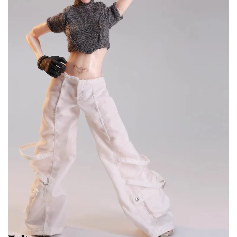 Preventa, juguetes a escala 1/12, soldado femenino, tendencia, ropa de trabajo de manga corta, pantalones, modelo de ropa para cuerpo de figuras de acción de 12"