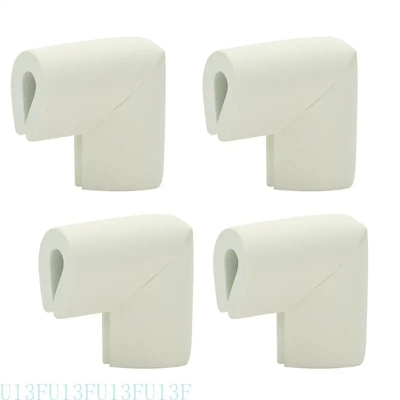 

652F 4 Pcs Soft Rubber Corner Guards Anti-collision Protectors U-shaped Furniture Corner Guards for Child Safety