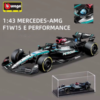 Hot Sale Bburago 1:43 Mercedes-Amg F1 W15 Alloy Miniature Diecast Model Amg Petronas F1 W15 Team #44 #64 Alloy Car Model ToyGift