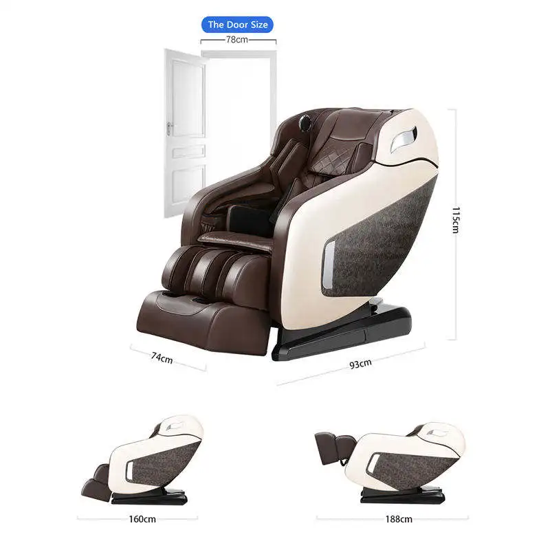 Full Body Zero Gravity Massage Chair With Shiatsu Kneading And Airbag Compression For Home Relaxation