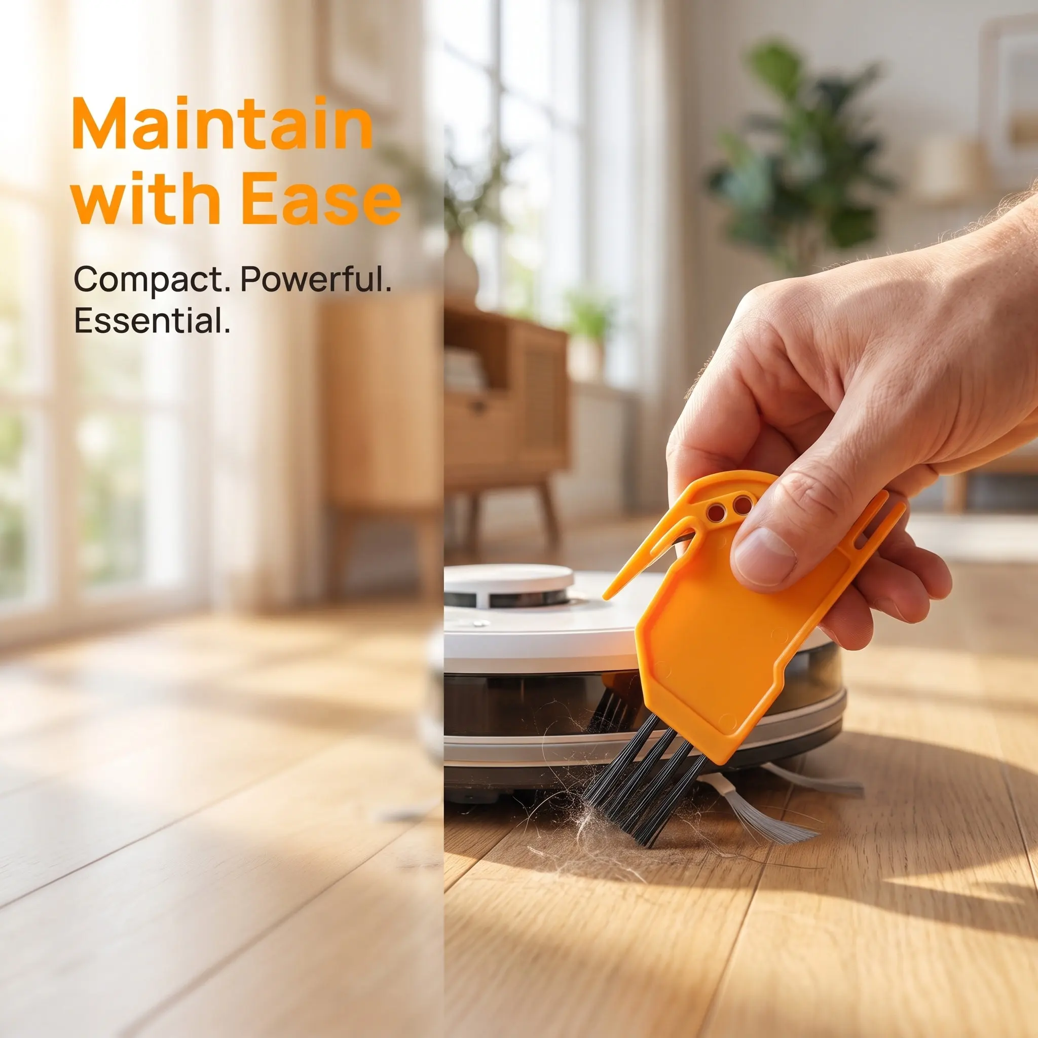 5Pcs Robot Vacuum Cleaning Brush Short Handle Maintenance Tool Roller Brush Cleaner Hair Dust Removal Vacuum Cleaner Accessory