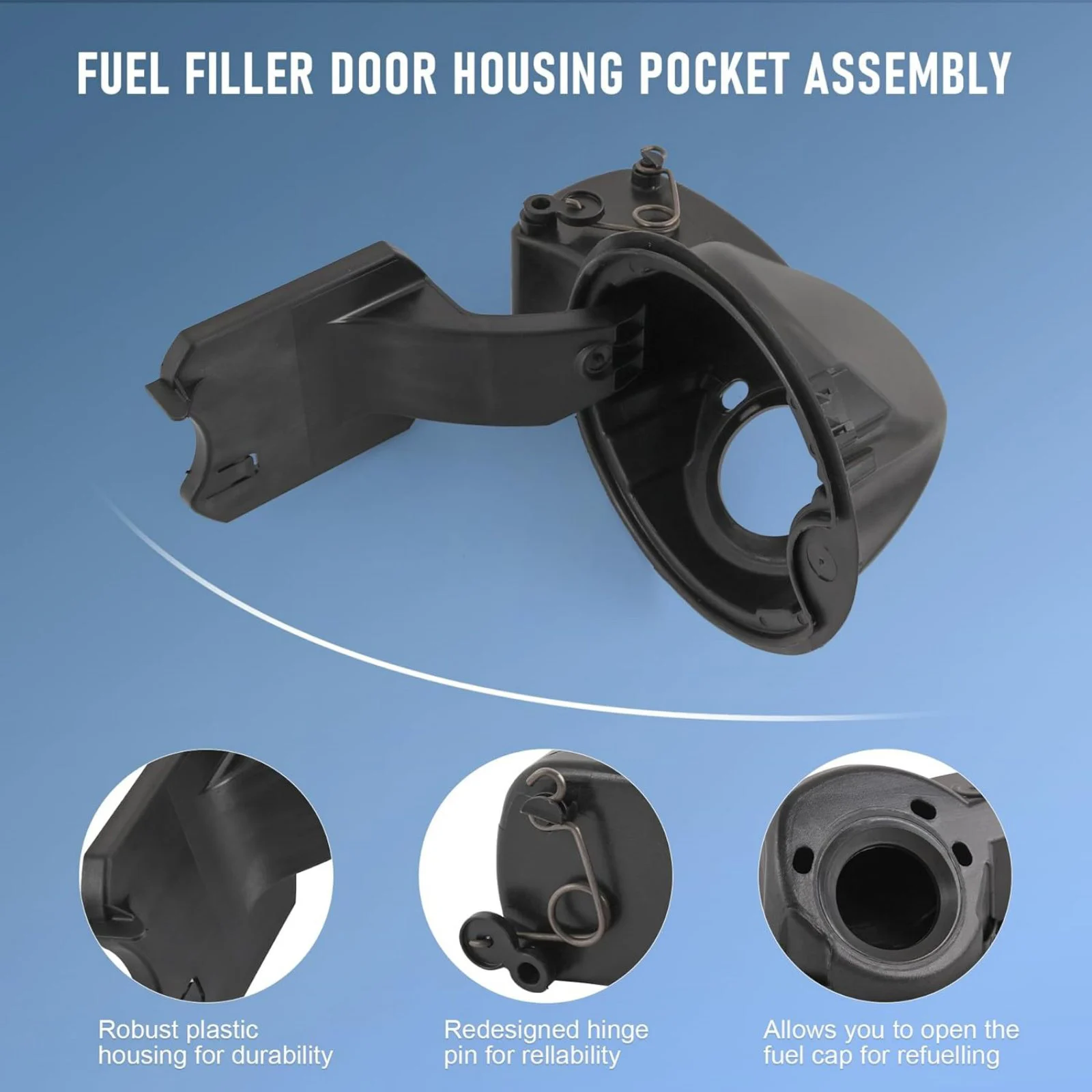 

Fuel Filler Housing Hinge Pocket Gas Cap Door Lid For Ford F150 F-150 /Lincoln Mark LT 9L3Z9927936B 924802 Car Accessories