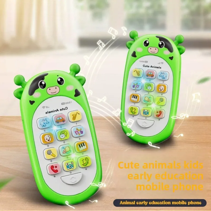 Morsure éducative intelligente pour enfants, musique intelligente, effet lumineux, apprentissage de l'histoire, Simulation de téléphone portable, jouets interactifs, cadeaux