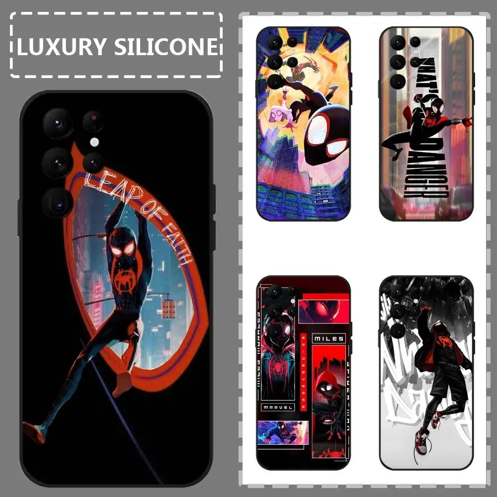 

Classic S-Spider Man Phone Case For Samsung Galaxy S25 S24 S22 S23 Ultra S21 S20 Plus 5G Frosted Non-Slip Full Soft Case