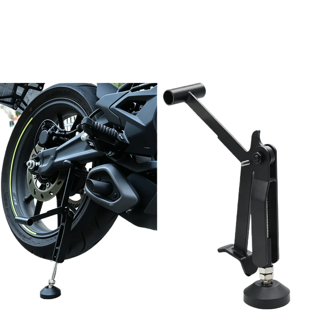 Motorcycle Paddock Stand Portable Rear Wheel Lift Stand Foldable Swingarm Support With Handle For Motorcycle