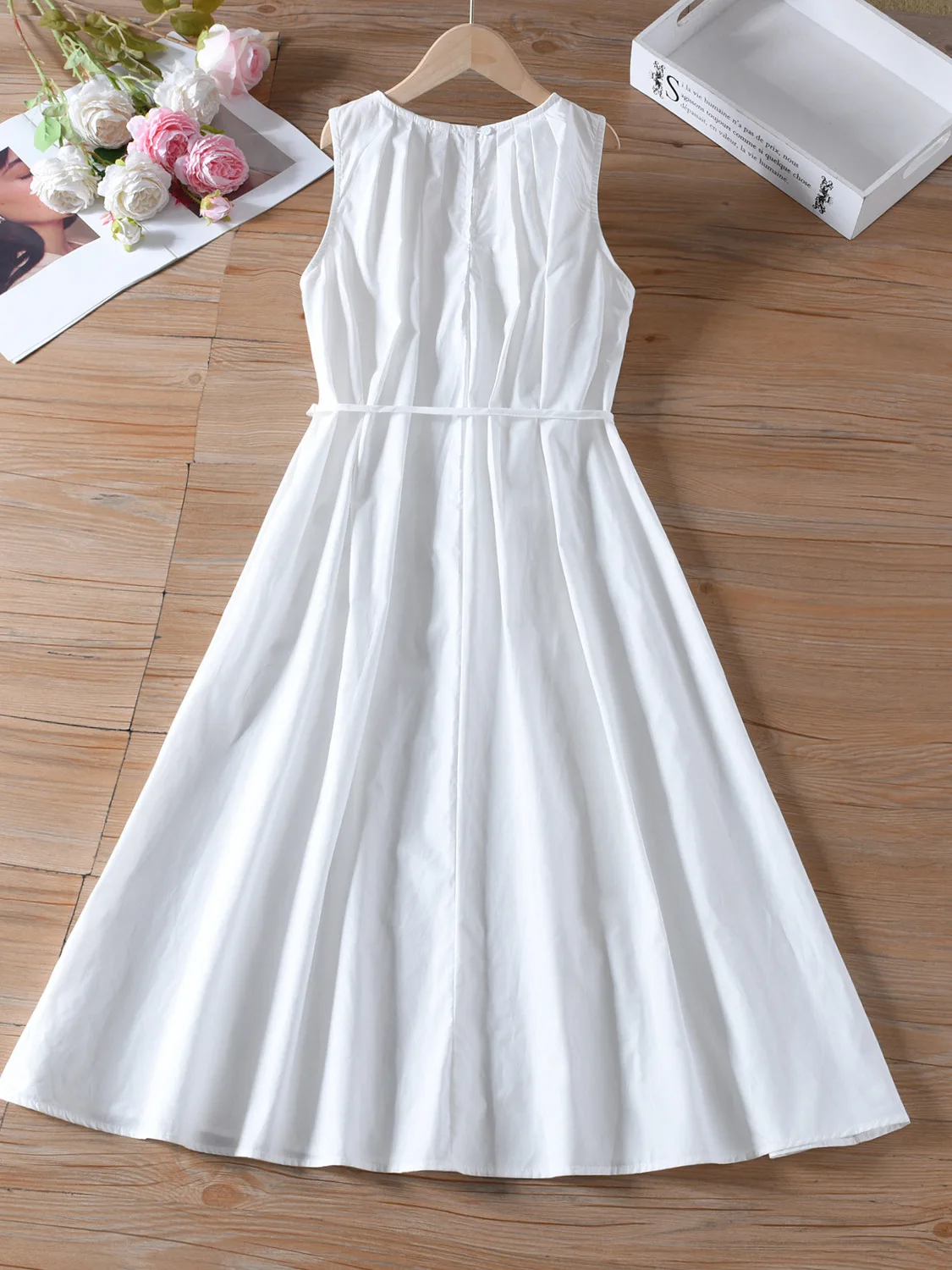 Novos Vestidos Combinando para Pais e Filhos, Saia Longa de  com Alça e Bainha de Renda Ultra-Fada para Meninas, Branca...